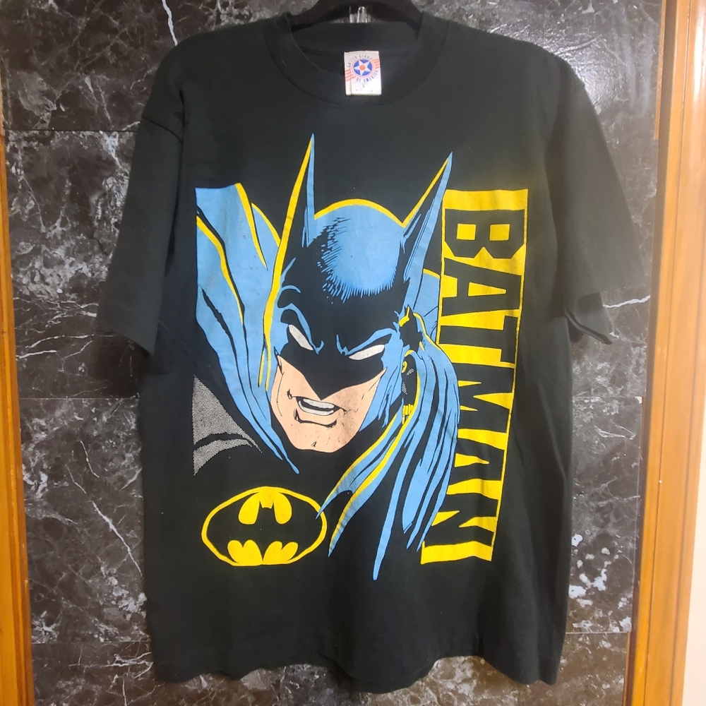 Vintage 80s Single Stitch Batman Graphic Shirt Size Large